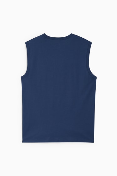 Heren - Tanktop - donkerblauw