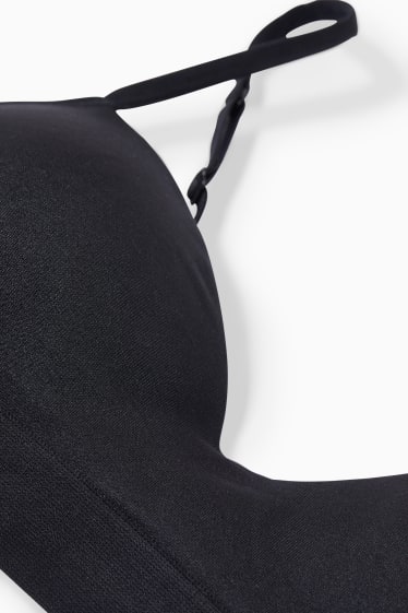 Women - Non-wired bra - DEMI - padded - black
