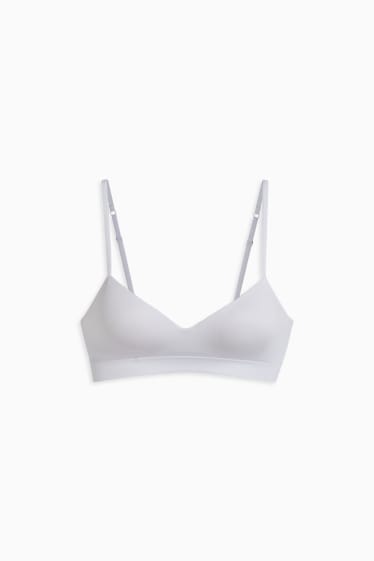 Donna - Reggiseno senza ferretti - DEMI - imbottito - bianco