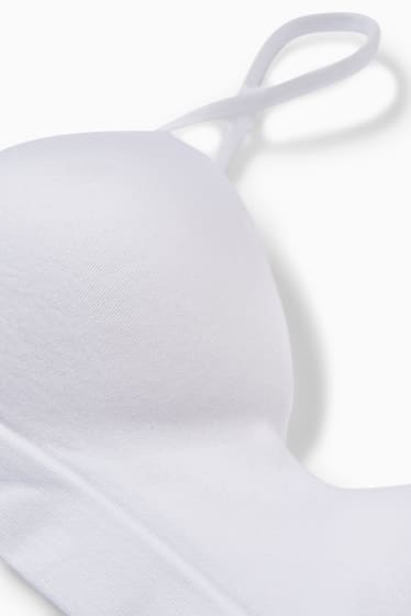 Femmes - Soutien-gorge à armature - DEMI - ampliforme - blanc