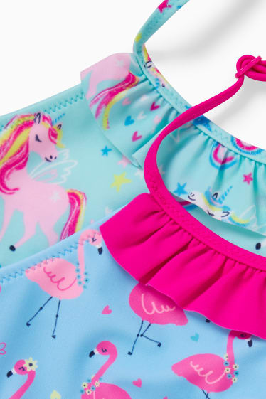 Kinder Mädchen - Multipack 2er - Bikini - 4 teilig - blau