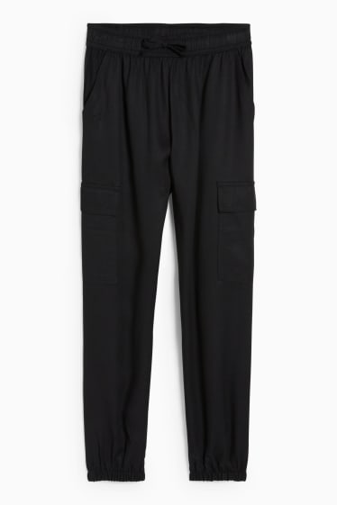 Children Girls - Cargo trousers - black
