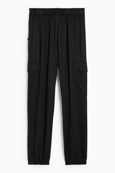 Children Girls - Cargo trousers - black