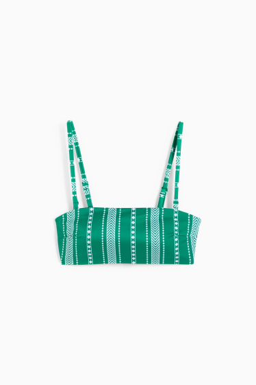 Damen - Bikini-Top - Bandeau - wattiert - LYCRA® XTRA LIFE™ - grün