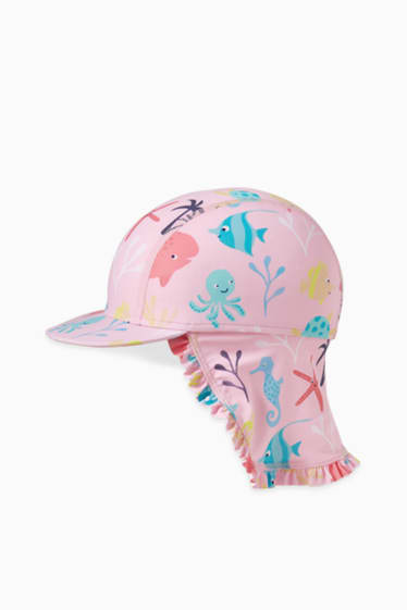 Neonate - Completo mare per neonate anti-UV - LYCRA® XTRA LIFE™ - 3 pezzi - rosa
