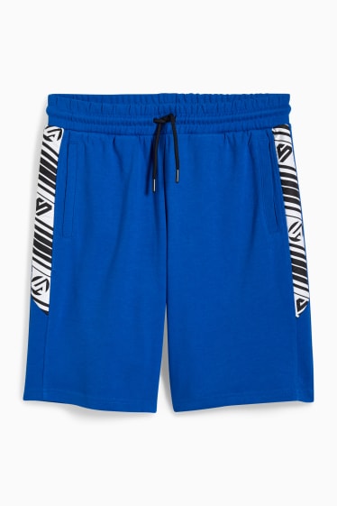 Men - Sweat shorts - blue