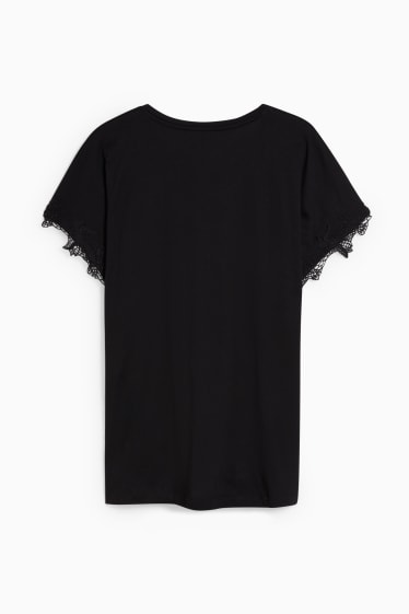 Femmes - T-shirt - noir