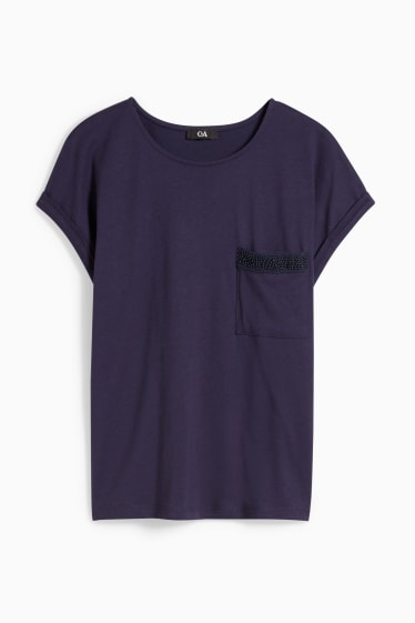 Damen - T-Shirt - dunkelblau
