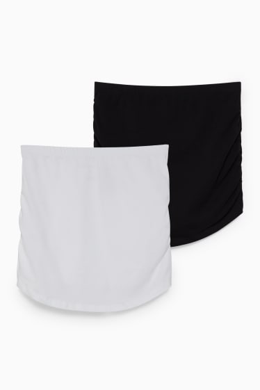 Femmes - Lot de 2 - bandes abdominales - noir / blanc