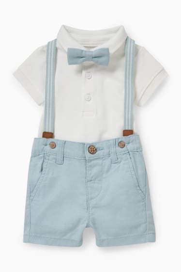 Babies - Baby outfit - 3 piece - light blue