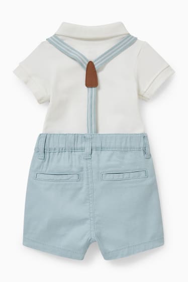 Babies - Baby outfit - 3 piece - light blue