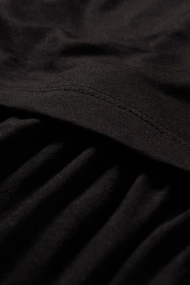 Dona - Samarreta de màniga curta de lactància - negre