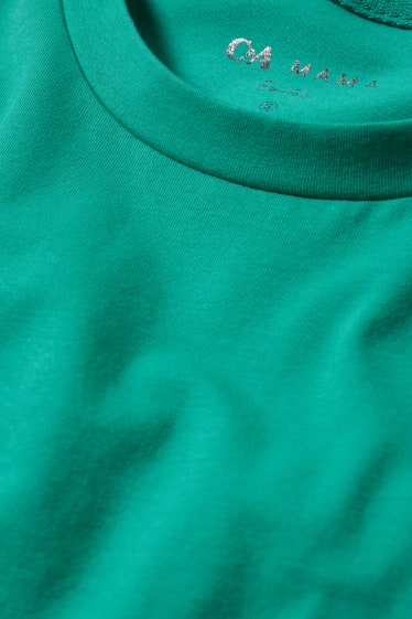 Donna - T-shirt per allattamento - verde