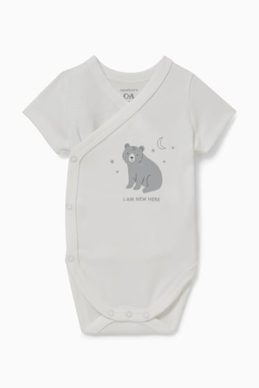 Unisex - Erstlings-Set mit Geschenkbeutel - 7 teilig - hellgrau