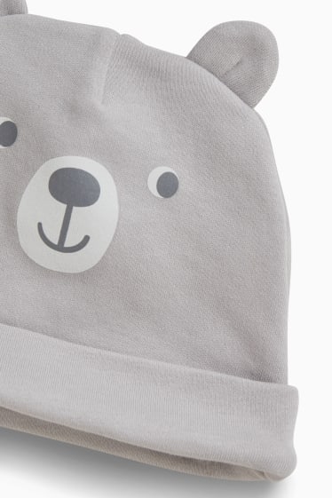 Unisex - Erstlings-Set mit Geschenkbeutel - 7 teilig - hellgrau