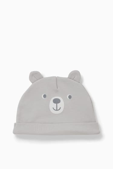 Unisex - Erstlings-Set mit Geschenkbeutel - 7 teilig - hellgrau
