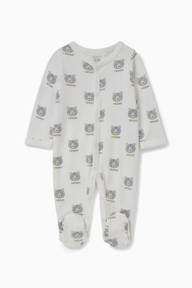 Unisex - Erstlings-Set mit Geschenkbeutel - 7 teilig - hellgrau