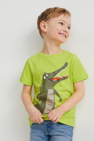 Kinderen - Set van 2 - T-shirt - lichtgroen