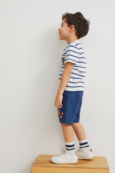 Copii - Băieți - Patrula cățelușilor - set - tricou cu mânecă scurtă și pantaloni scurți - 2 piese - albastru închis