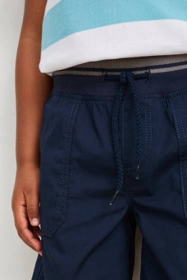 Enfants - Lot de 2 - bermudas - bleu foncé