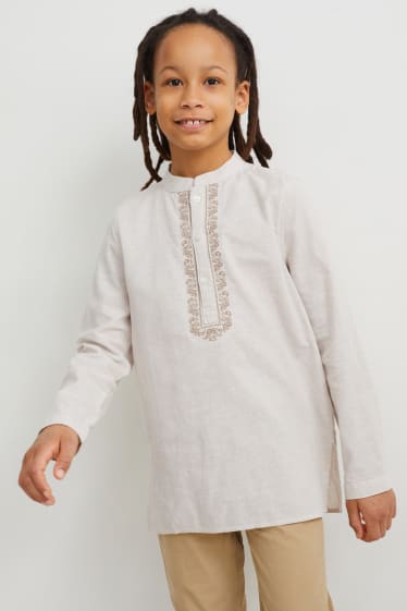 Enfants - Chemise - beige clair