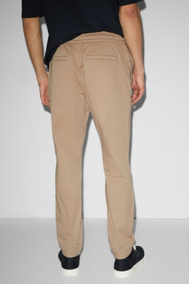 Uomo - Pantaloni - slim fit - beige