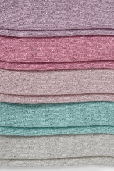 Kinder Mädchen - Multipack 5er - Sneakersocken - rosa