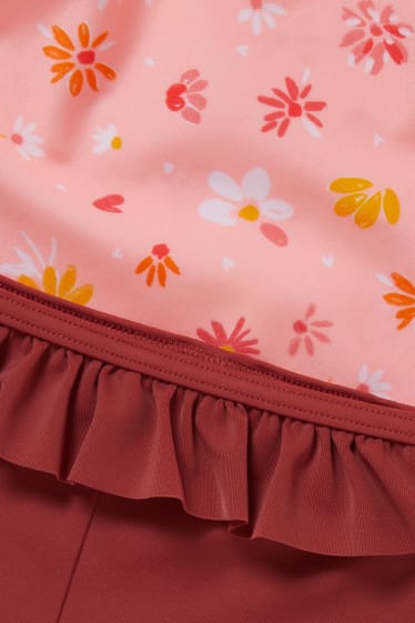 Neonate - Completo da mare per neonate - LYCRA® XTRA LIFE™ - 3 pezzi - rosa
