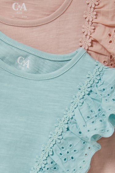 Kinder Mädchen - Multipack 2er - Kurzarmshirt - rosa