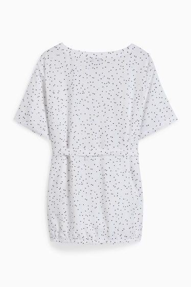 Donna - Blusa per allattamento - a pois - bianco