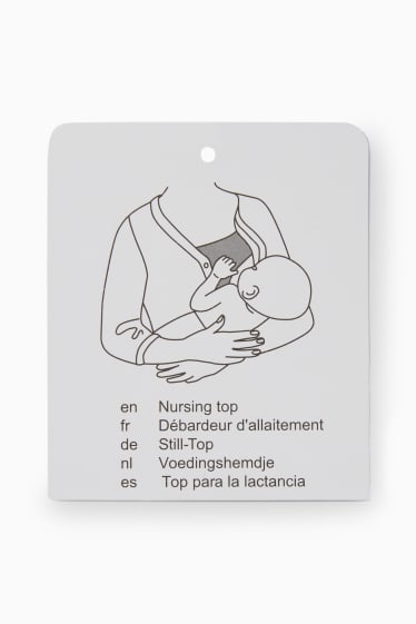Donna - Blusa per allattamento - fucsia