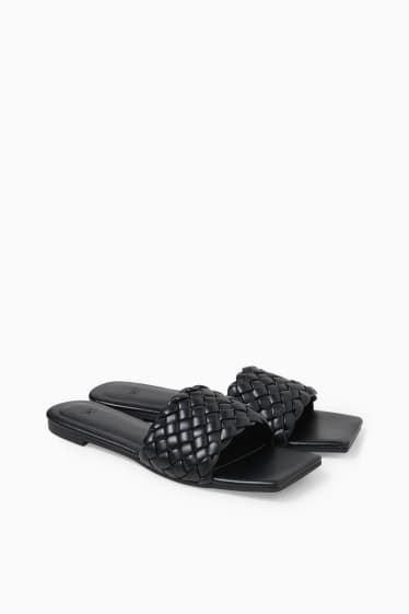 Dona - Sandàlies - pell sintètica - negre