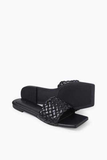 Dona - Sandàlies - pell sintètica - negre