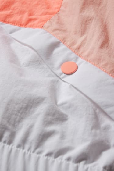 Kinder Mädchen - Jacke mit Kapuze - neon-orange