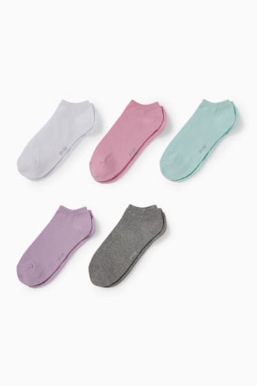 Kinder Mädchen - Multipack 5er - Sneakersocken - mintgrün