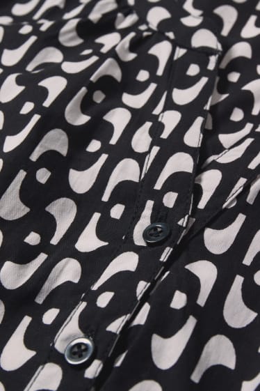 Femmes - Robe-chemisier d’allaitement - à motif - noir