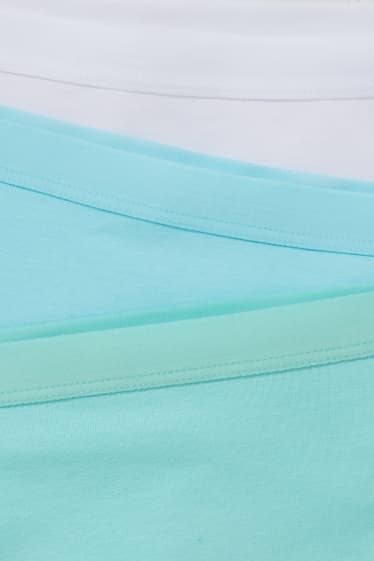 Enfants filles - Lot de 3 - caleçons - turquoise clair