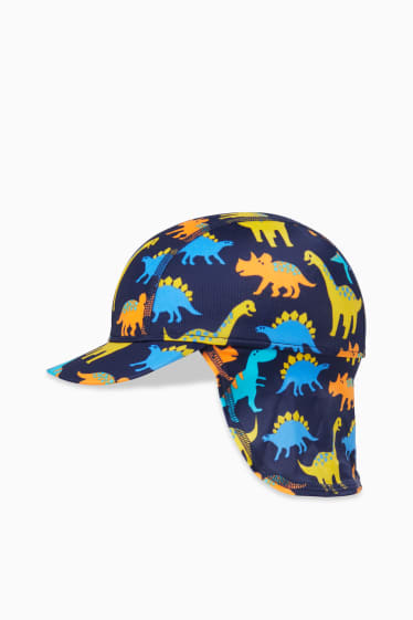 Bébés - Dinosaures - tenue de bain UV pour bébé - LYCRA® XTRA LIFE™ - 3 pièces - bleu foncé