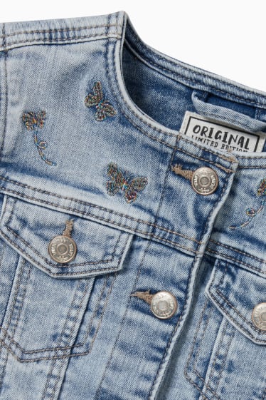 Kinder Mädchen - Jeansjacke - jeansblau