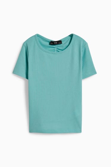 Children Girls - Short sleeve T-shirt - mint green