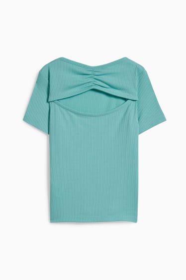 Children Girls - Short sleeve T-shirt - mint green