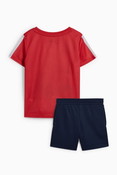 Bambini - Uomo Ragno - set - maglia a maniche corte e shorts - 2 pezzi - rosso