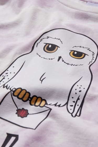 Kinder Mädchen - Harry Potter - Set - Kurzarmshirt und Scrunchie - 2 teilig - hellviolett