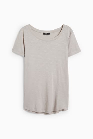 Femmes - T-shirt basique - gris clair