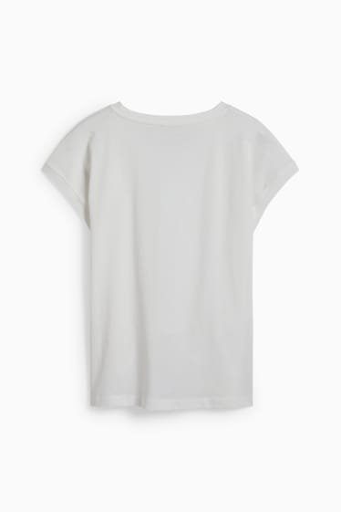 Femmes - T-shirt - blanc crème