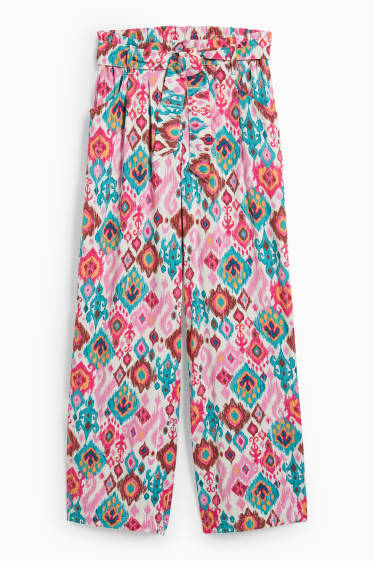 Children Girls - Trousers - patterned - rose