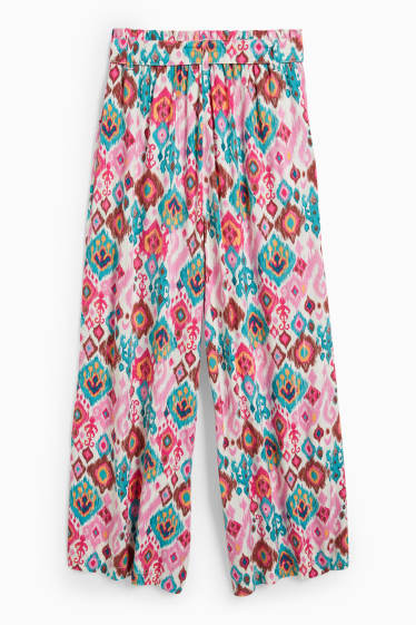 Children - Trousers - patterned - rose