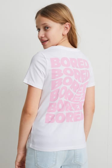 Enfants filles - BORED APE - haut manches courtes - blanc