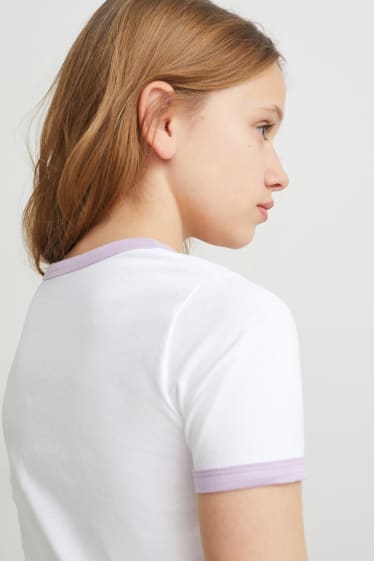 Copii - Mr. Men Little Miss - tricou cu mânecă scurtă - alb