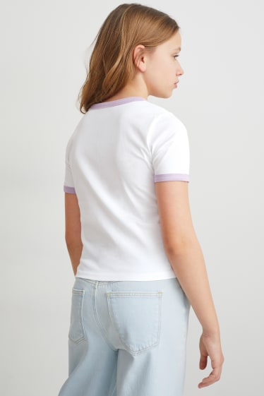 Kinder Mädchen - Mr. Men Little Miss - Kurzarmshirt - weiß